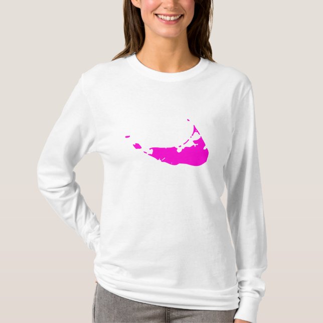 T-shirt Nantucket rose personnalisable (Devant)