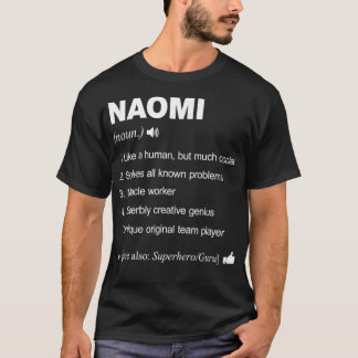 T-shirt Naomi Nom Définition Signifiant Famille Amusante 