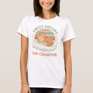T-shirt “Nap Champion” Funny Pastel Design
