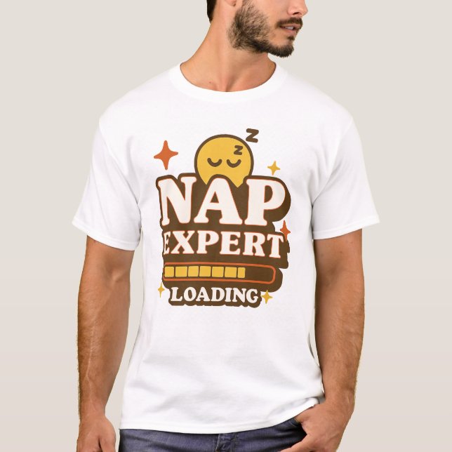 T-shirt Nap Expert Chargement Amusant De Sommeil (Devant)