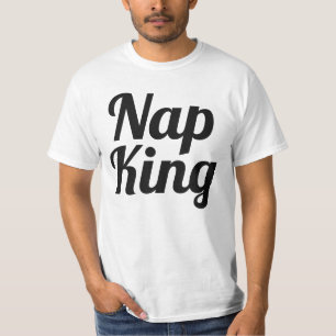 T-shirt Nap King Boy Black and Grey Slogan Bodysuit pour b