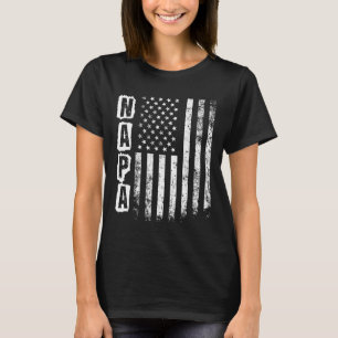 T-shirt Napa Fête des pères Drapeau américain 4 juillet