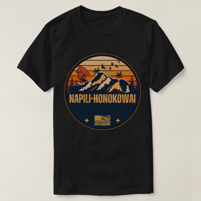 T-shirt Napili-Honokowai, Hawaï (Design devant)