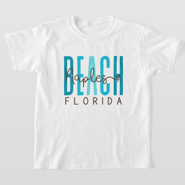 T-shirt Naples Beach Florida (Océan) (Poser)