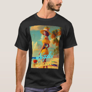 T-shirt Naples Beach Florida Parasdise Belle Femme