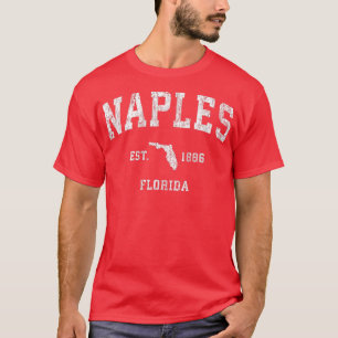 T-shirt Naples Florida FL Sport sportif Vintage Design