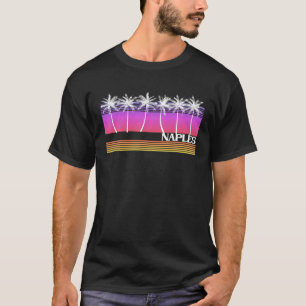 T-shirt Naples Florida Retro Style Plage Vintage Sunset 70