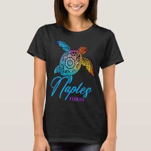T-shirt Naples Tie Dye Tortue de mer Floride Vacances à la
