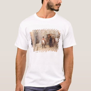 T-shirt Napoléon après Waterloo (huile sur la toile)