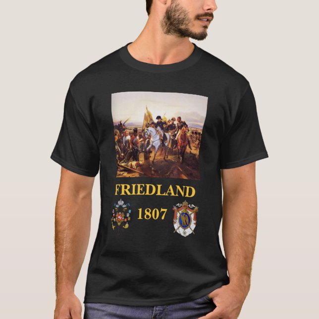T-shirt Napoléon au manteau de Friedland des bras (Devant)