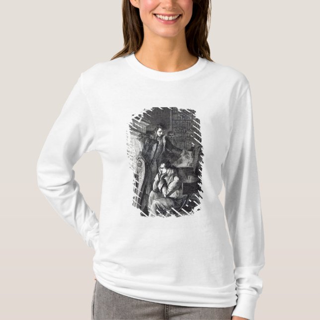 T-shirt Napoléon couvant par le feu (Devant)