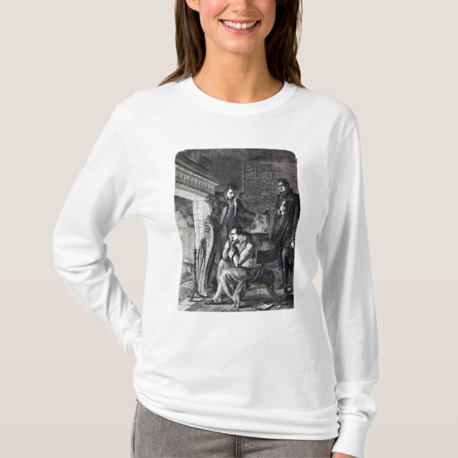 T-shirt Napoléon couvant par le feu (Devant)
