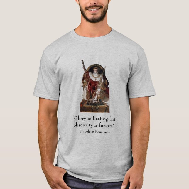 T-shirt Napoléon et citation (Devant)