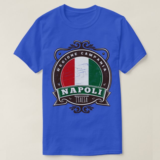 T-shirt Napoli Italia Retro Italie Design 2 (Design devant)