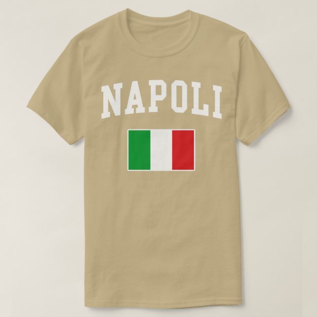 T-shirt Napoli Italie Drapeau Italia Italiano Italiano (Design devant)