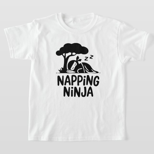 T-shirt Napping Ninja - Ninja Sleepy mignonne Art Drôle Sl (Poser)