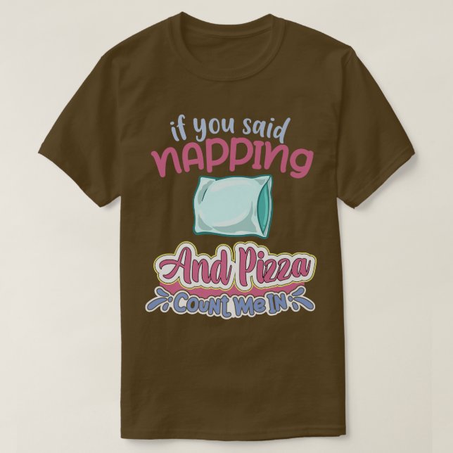 T-shirt Napping Sleep Dream Sleeping Naps Bed Couch Premiu (Design devant)