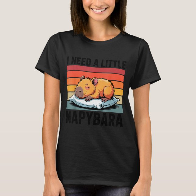 T-shirt Napybara For Men Women Cute Capybara Sleeng Nap Lo (Devant)