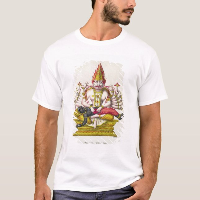 T-shirt Narasimha, gravé par de Marlet (litho de couleur) (Devant)