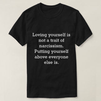 T-shirt Narcissisme contre le narcissisme