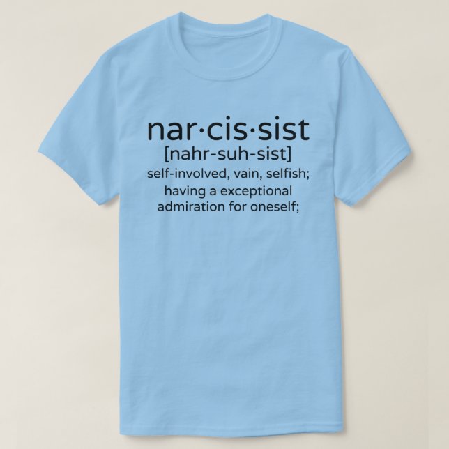 T-shirt Narcissist (Design devant)