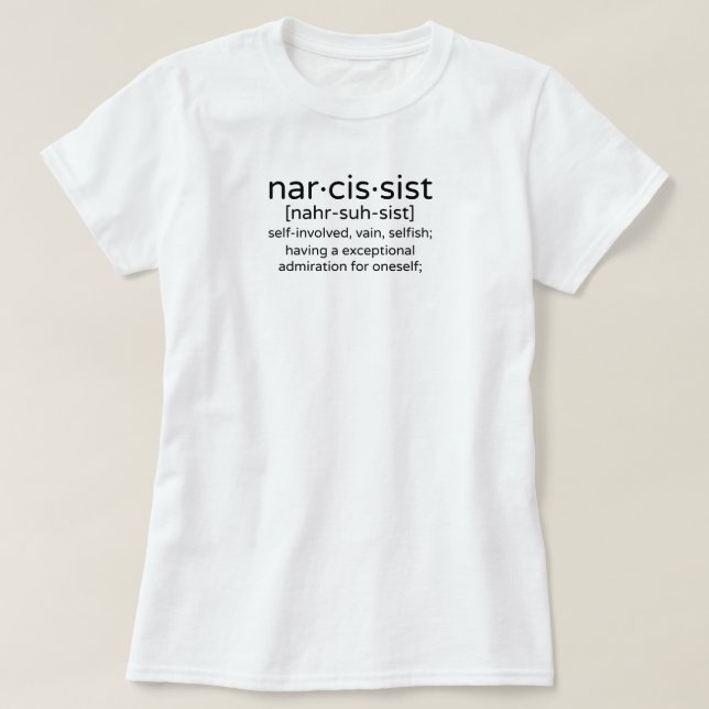 T-shirt Narcissist (Design devant)
