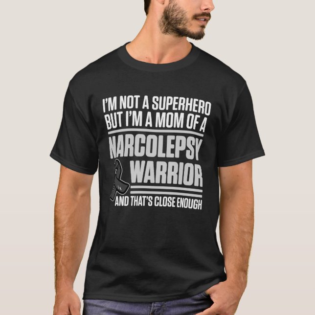 T-shirt Narcolepsy Awareness Hero Narcoleptic Guerrier Sur (Devant)