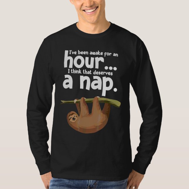 T-shirt Narcolepsy Sleep Sloth Narcolepsie (Devant)