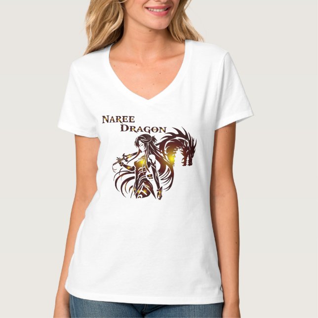 T-shirt Naree Dragon Women V-Shirt (Devant)