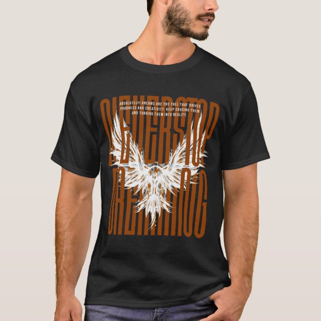 T-shirt N'arrêtez jamais de rêver (Devant)