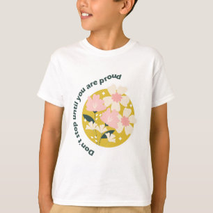 T-shirt N'arrêtez pas avant d'être fier Citation motivati