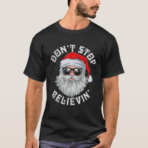 T-shirt N'arrêtez pas Believin Noël Père Noël Pajamas Boys