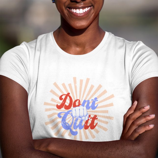 T-shirt N'arrêtez pas de le faire Motivationnel Orange Pur (Créateur téléchargé)