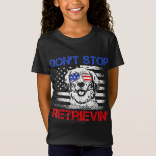 T-Shirt N'arrêtez pas de récupérer le drapeau américain 4