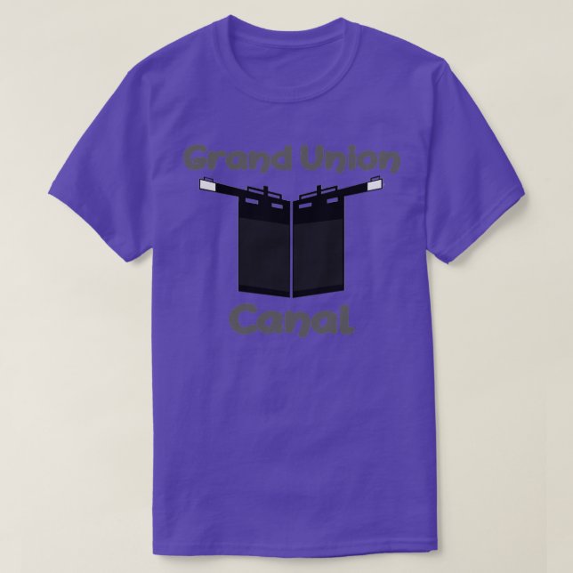 T-shirt Narrow Boating Grand Union Canal (Design devant)