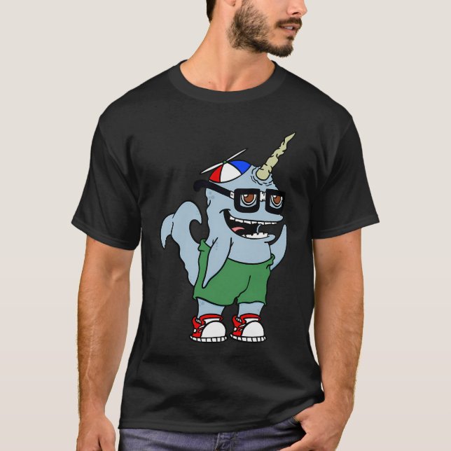 T-shirt Narwal Geek (Devant)