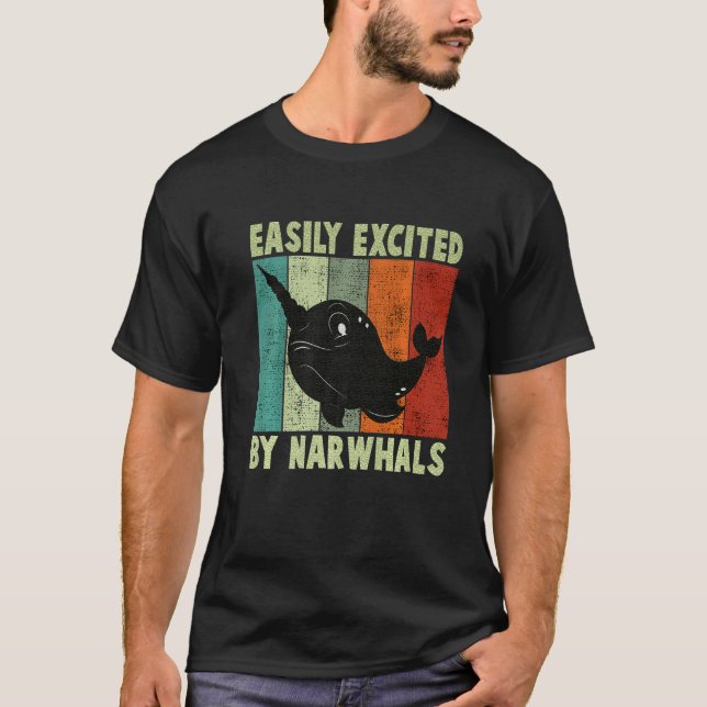 T-shirt Narwal Pour Filles Hommes Narwhal Vêtements Stuff  (Devant)