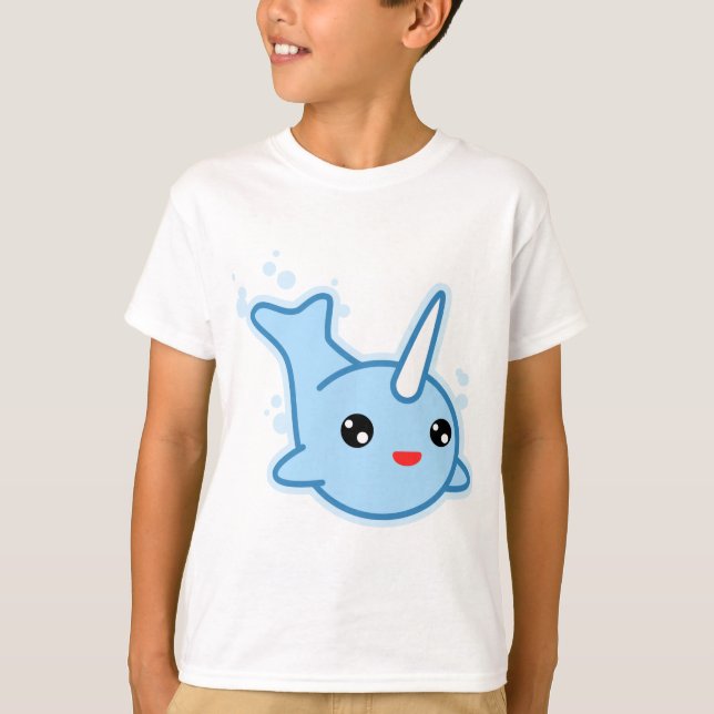 T-shirt Narwhal Kawaii (Devant)
