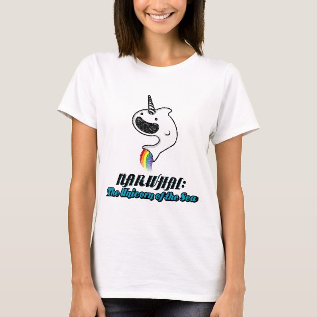 T-shirt Narwhal : La licorne de la mer (Devant)