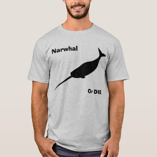 T-shirt Narwhal ou meurent ! (Devant)