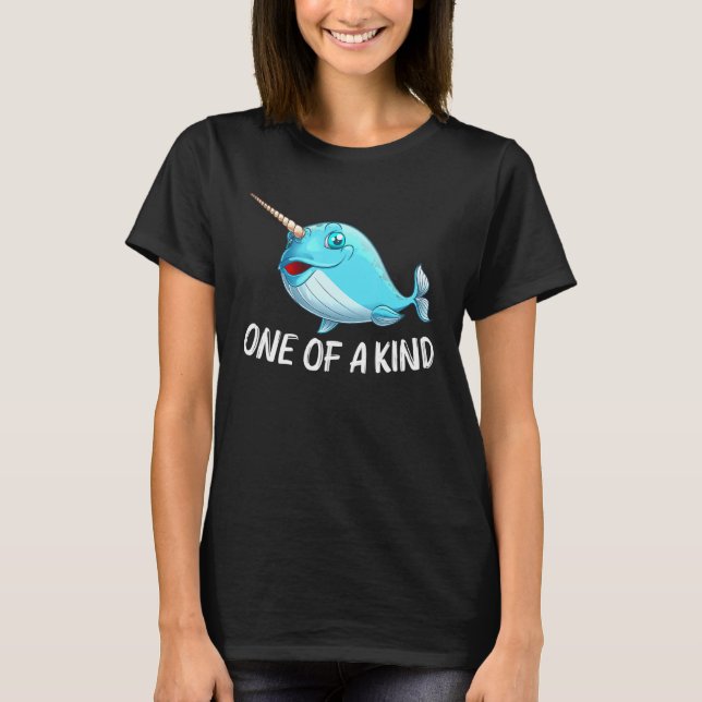 T-shirt Narwhal Pour Hommes Femmes Baleine de mer Poisson  (Devant)
