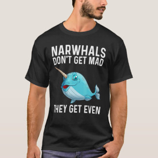 T-shirt Narwhal Pour Hommes Femmes Mer Baleine Poisson O