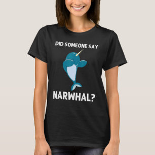 T-shirt Narwhal pour hommes femmes narwhale mer licorne po