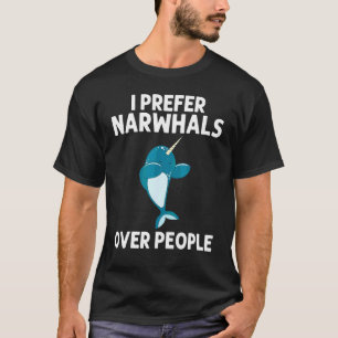 T-shirt Narwhal pour hommes femmes narwhale mer licorne po