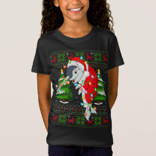 T-Shirt Narwhal Xmas Tree Correspondant Père Noël Narwhal