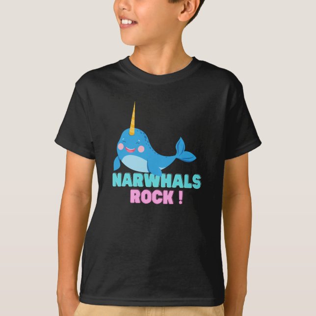 T-shirt Narwhals Rock ! (Devant)