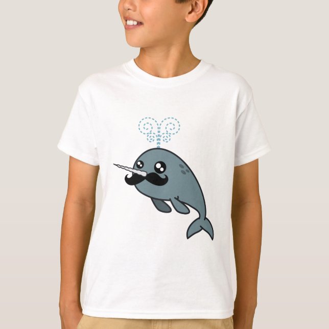 T-shirt Narwhalstache (Devant)