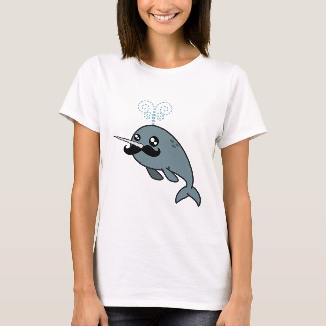 T-shirt Narwhalstache (Devant)
