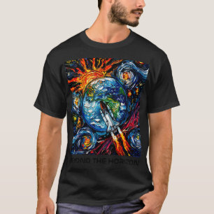 T-shirt Nasa Au-delà de l'Horizon (type noir)