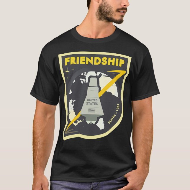T-shirt Nasa Mercury Missions - Amitié 7 (Devant)